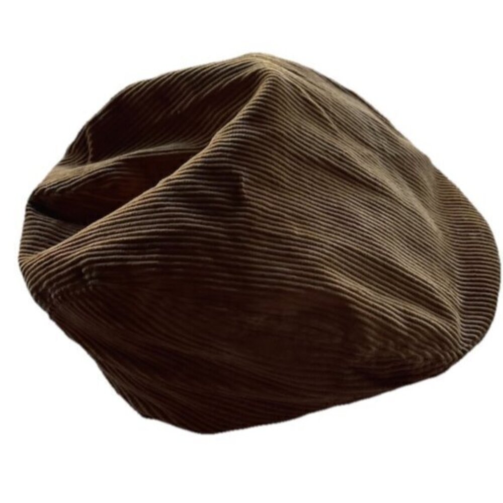 Vintage United Hatters Cap Millinery Workers Union Newsboy Gold Brown Hat Sz S